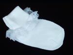 2171. Girls Fancy Lace White Simplicity Socks