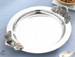No. T805251. Round Vintage Chrome Tray