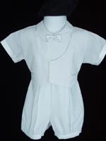 7771.   Boy's Satin Trimmed Suit - 18 Mos