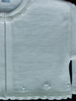 872537.  Girl's Short Cotton Sweater